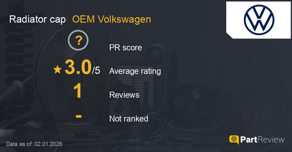 Reviews of OEM Volkswagen radiator cap
