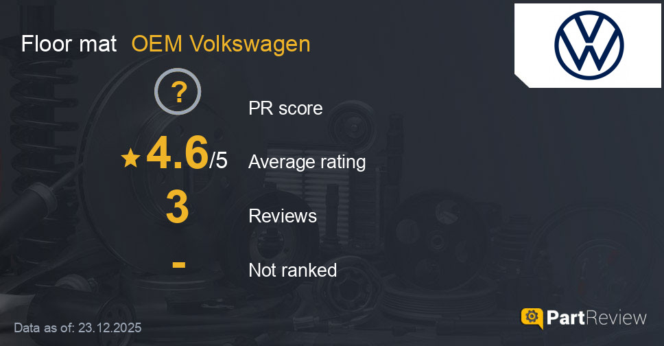 Reviews of OEM Volkswagen floor mat
