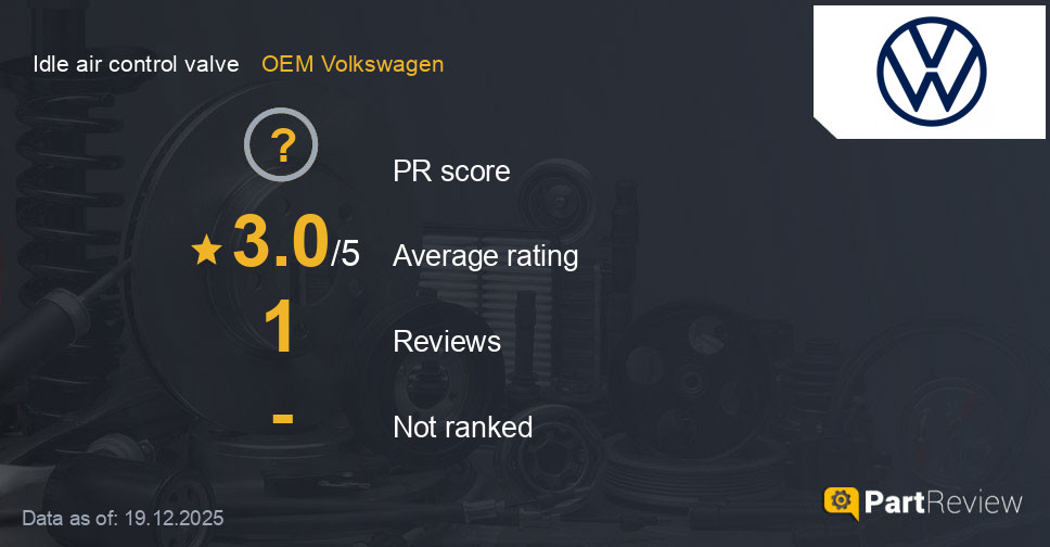 Reviews of OEM Volkswagen idle air control valve