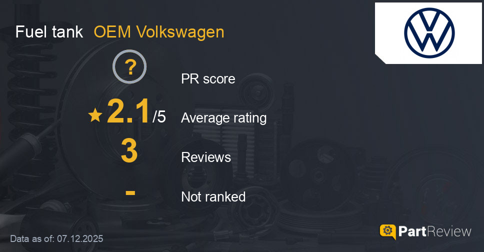 Reviews of OEM Volkswagen fuel tank