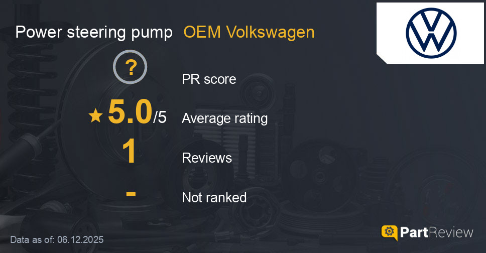 Reviews of OEM Volkswagen power steering pump