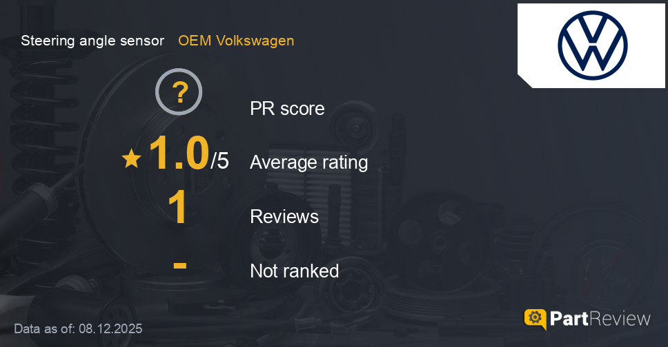Reviews of OEM Volkswagen steering angle sensor