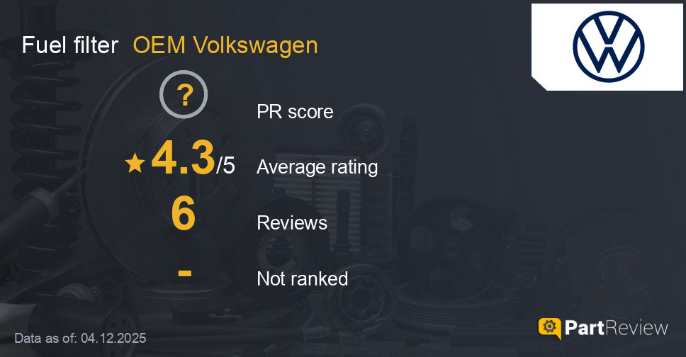 Reviews of OEM Volkswagen fuel filter