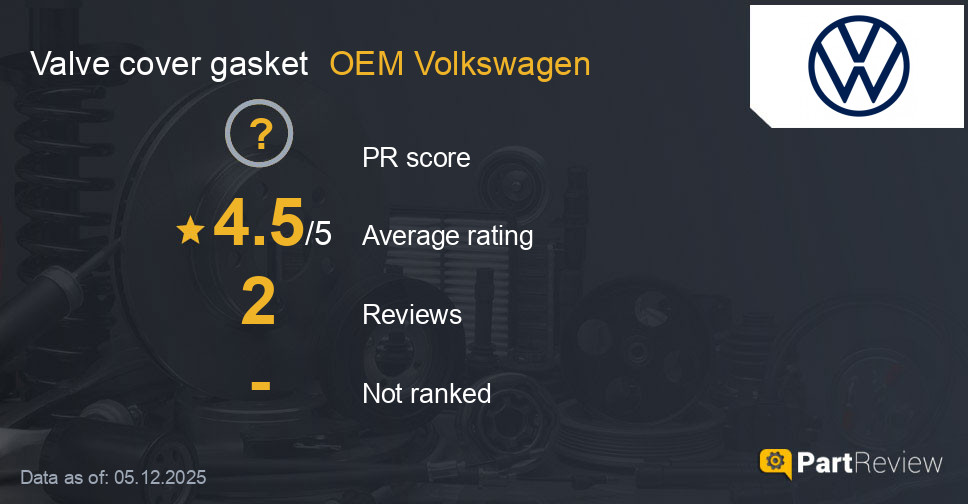 Reviews of OEM Volkswagen valve cover gasket