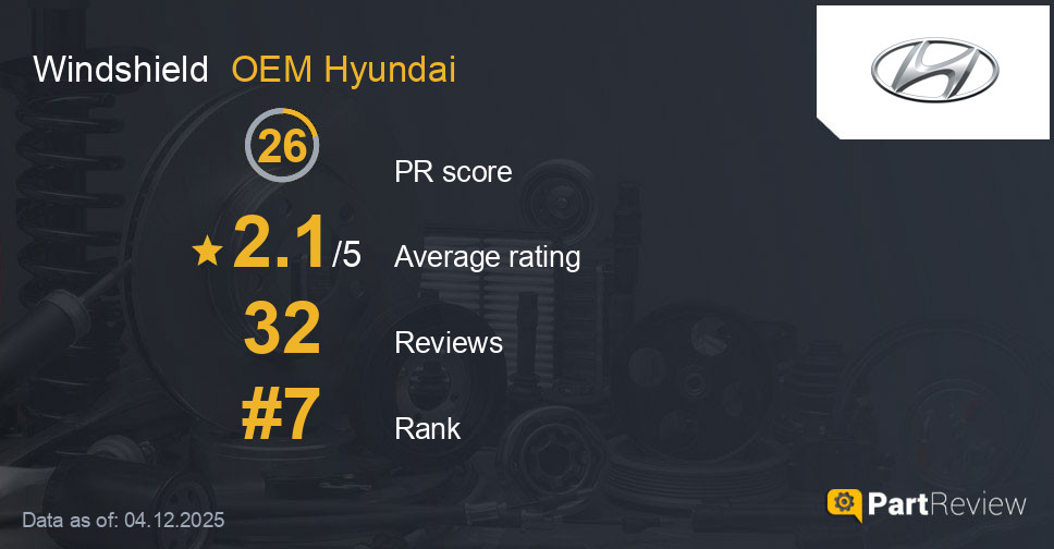 Reviews of OEM Hyundai windshield