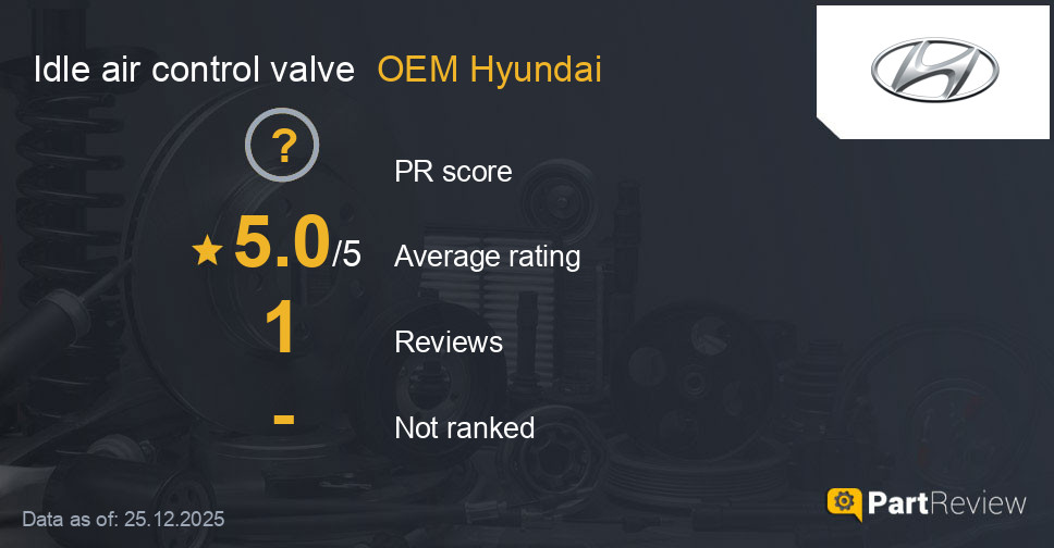 Reviews of OEM Hyundai idle air control valve