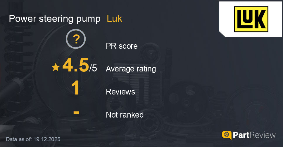 Reviews of Luk power steering pump