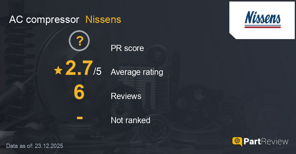 Reviews of Nissens AC compressor