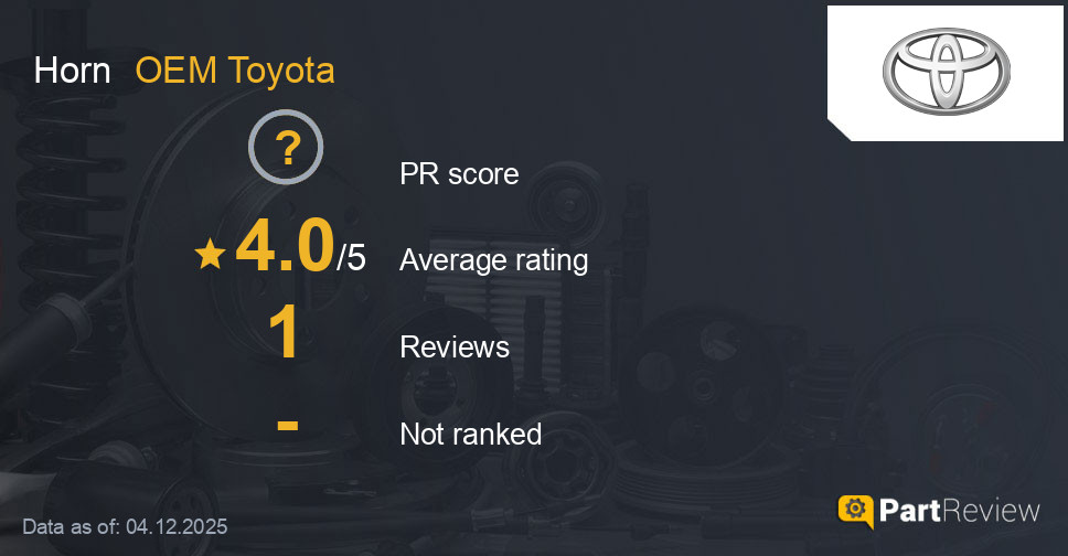 Reviews of OEM Toyota horn