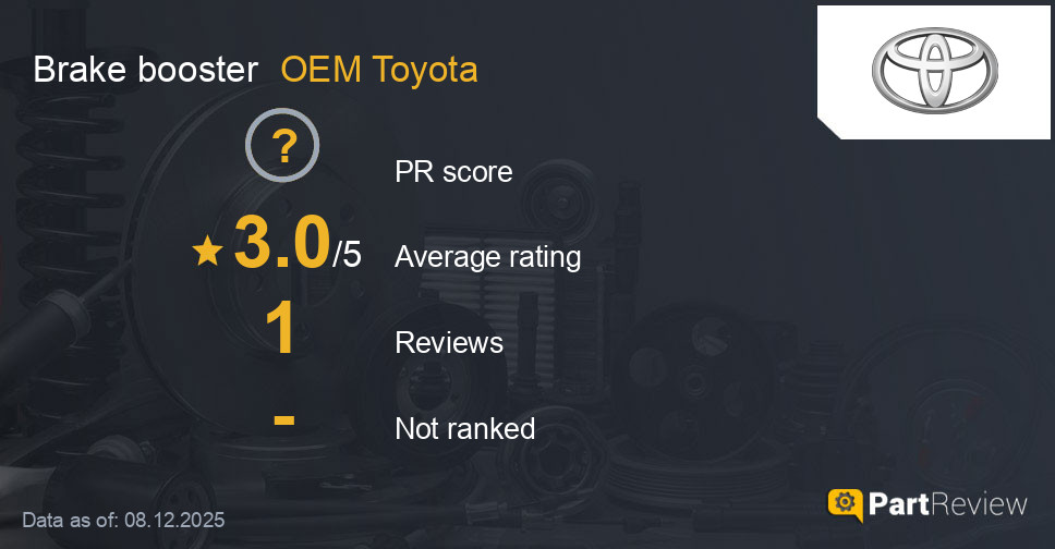 Reviews of OEM Toyota brake booster