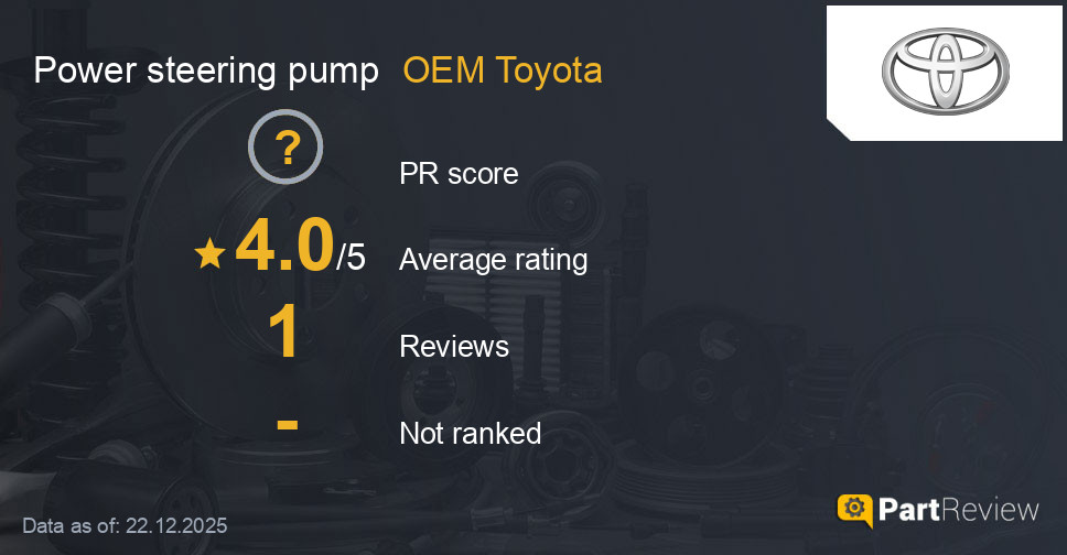 Reviews of OEM Toyota power steering pump