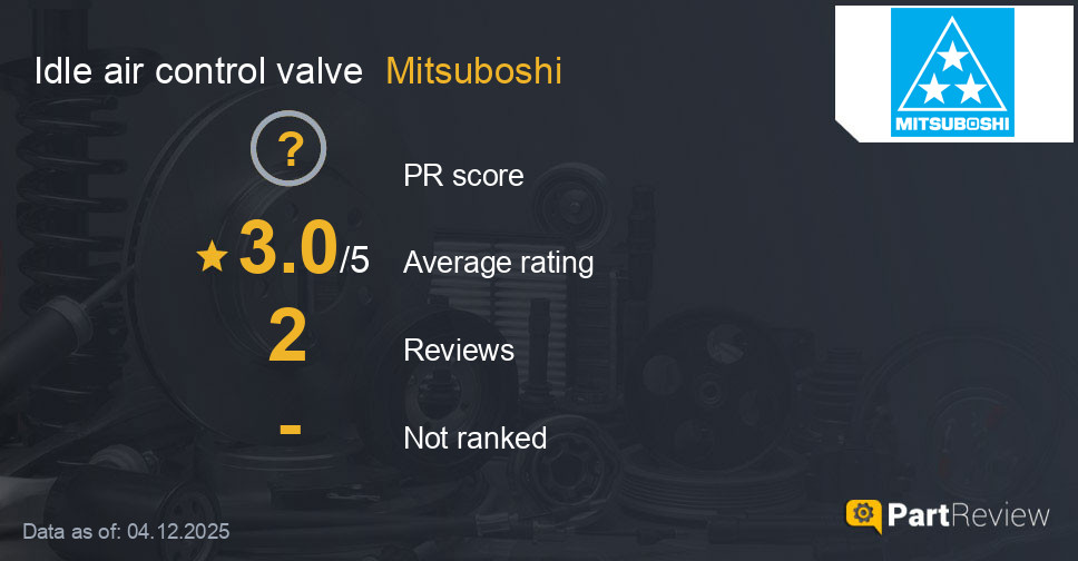 Reviews of Mitsuboshi idle air control valve