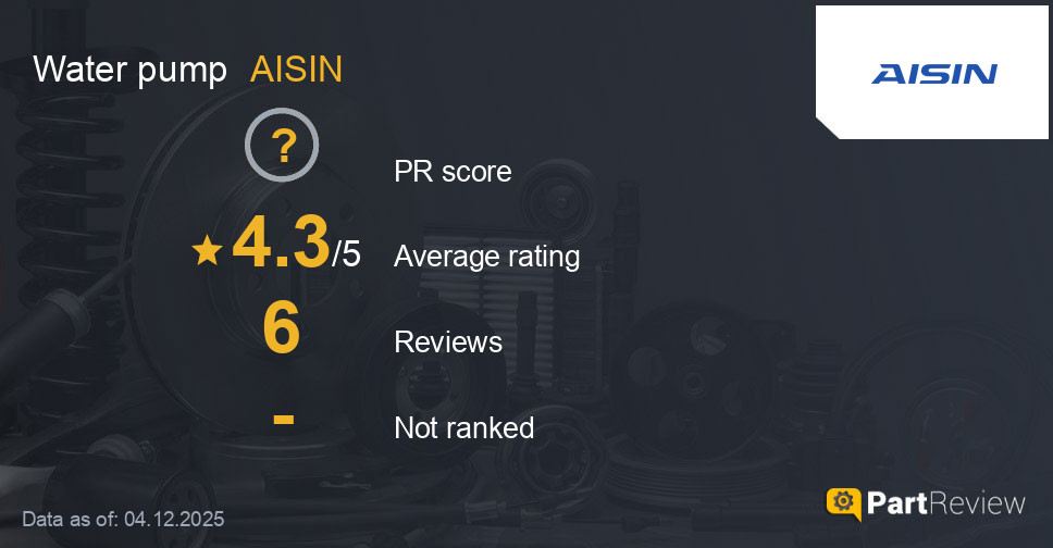 Reviews of AISIN water pump