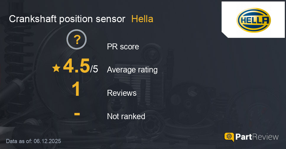 Reviews of Hella crankshaft position sensor