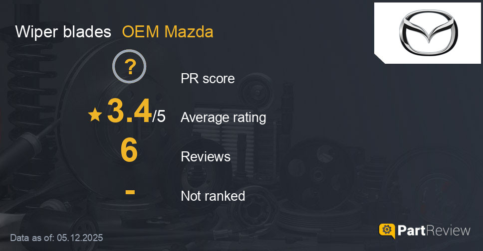 Reviews of OEM Mazda wiper blades