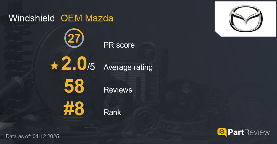 Reviews of OEM Mazda windshield