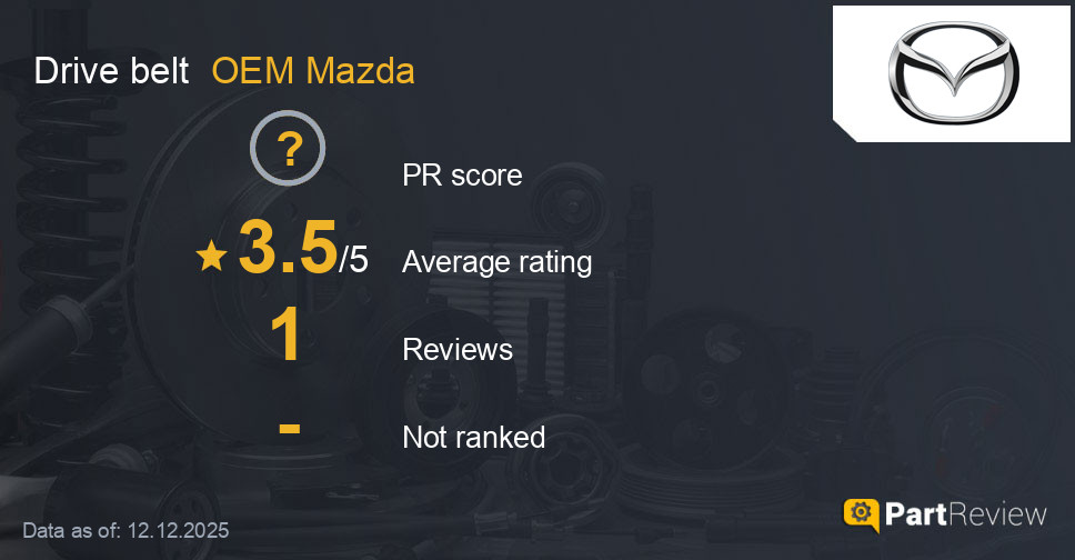Reviews of OEM Mazda drive belt