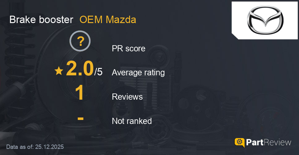 Reviews of OEM Mazda brake booster