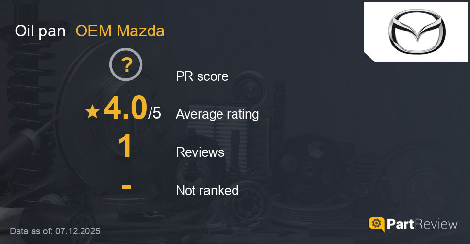 Reviews of OEM Mazda oil pan