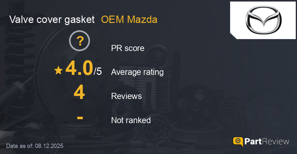 Reviews of OEM Mazda valve cover gasket