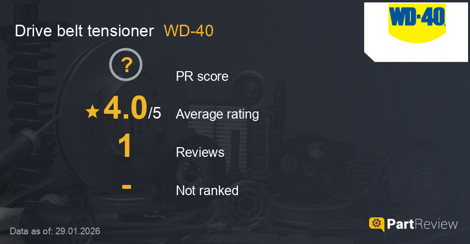 Reviews of WD-40 drive belt tensioner
