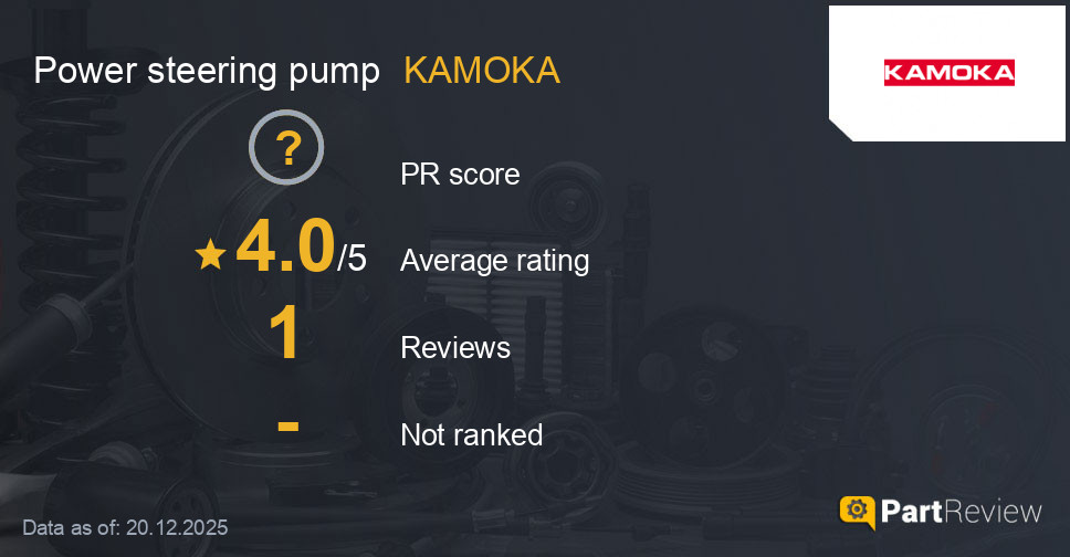Reviews of KAMOKA power steering pump