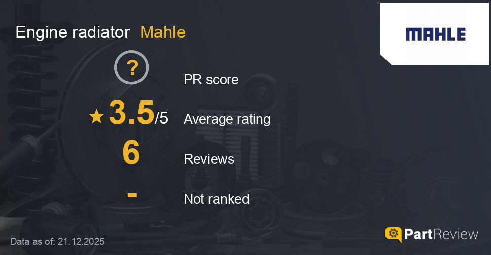 Reviews of Mahle engine radiator