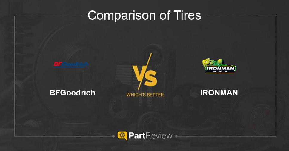 Comparison of tires BFGoodrich and IRONMAN