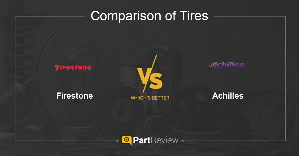 Comparison of tires Firestone and Achilles