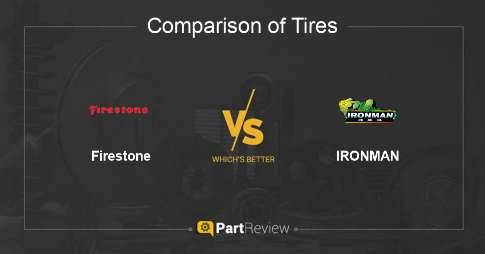 Comparison of tires Firestone and IRONMAN