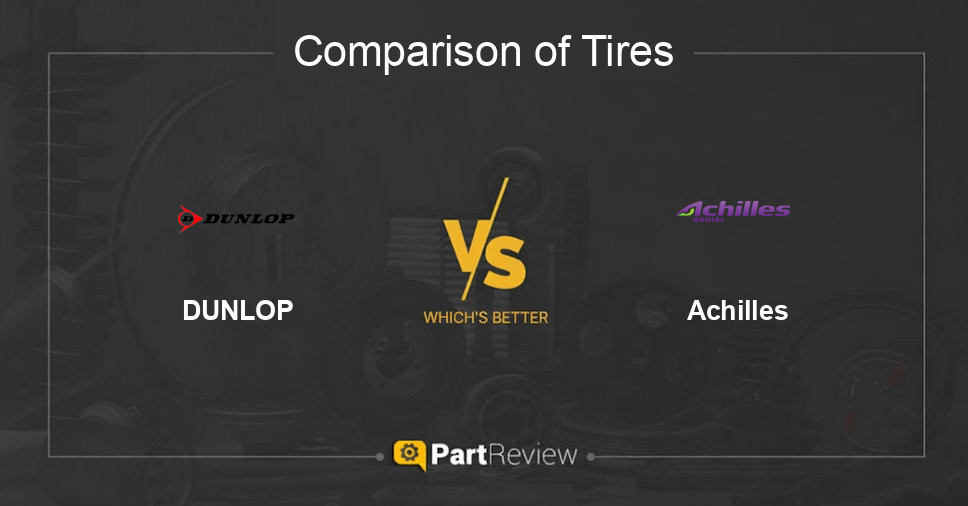 Comparison of tires DUNLOP and Achilles