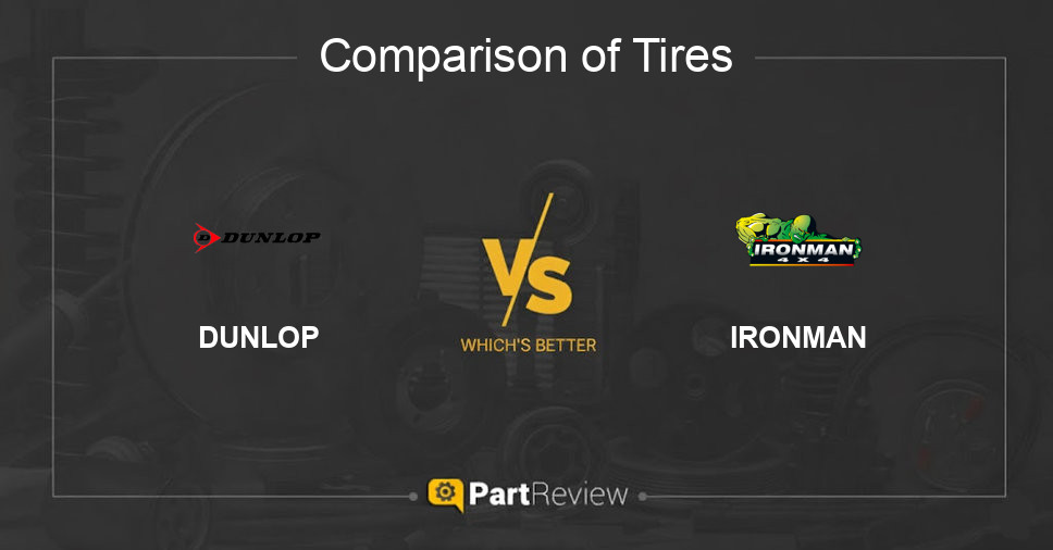 Comparison of tires DUNLOP and IRONMAN