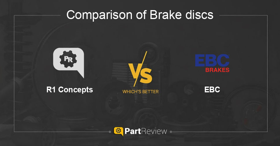 Comparison of brake discs R1 Concepts and EBC
