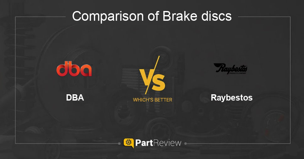 Comparison of brake discs DBA and Raybestos