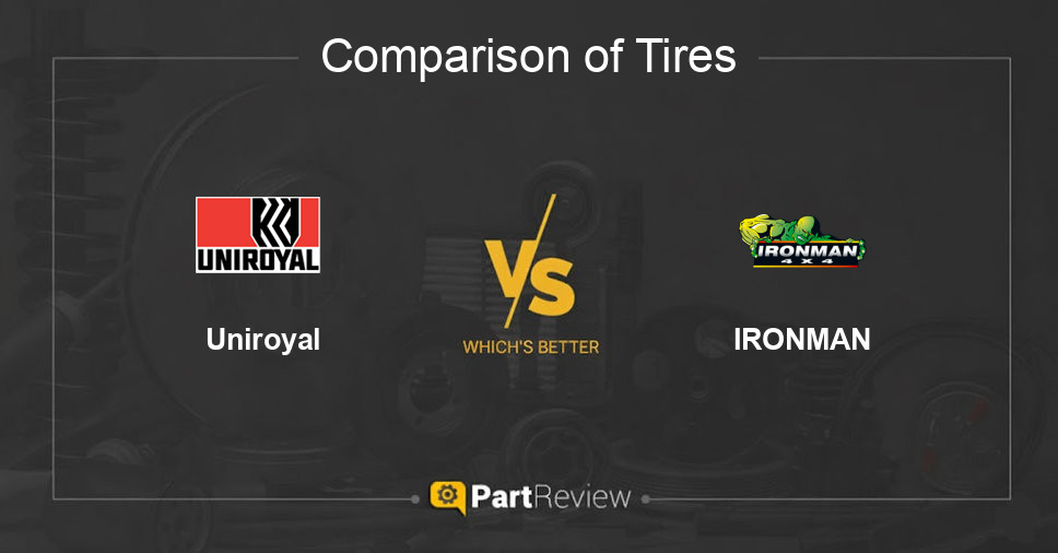 Comparison of tires Uniroyal and IRONMAN