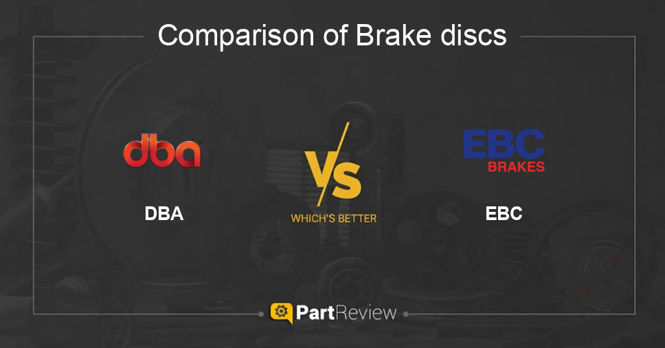 Comparison of brake discs DBA and EBC