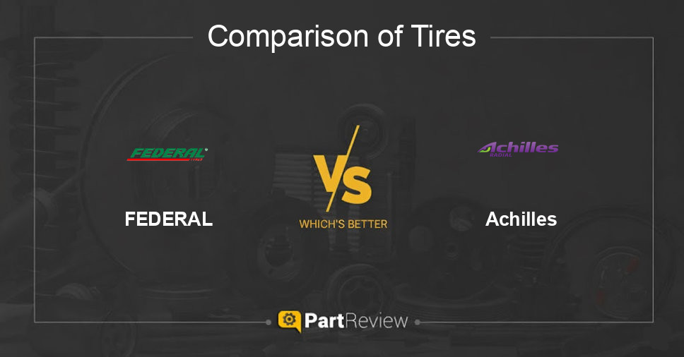 Comparison of tires FEDERAL and Achilles