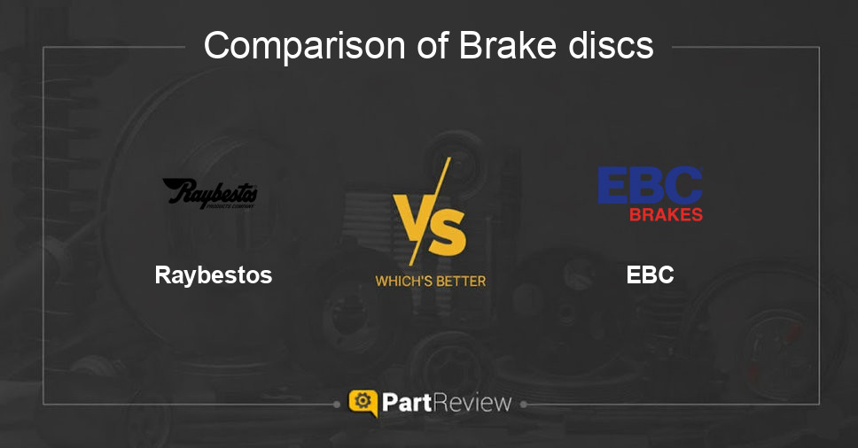 Comparison of brake discs Raybestos and EBC