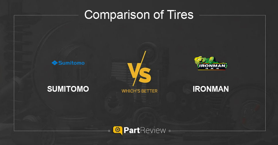 Comparison of tires SUMITOMO and IRONMAN