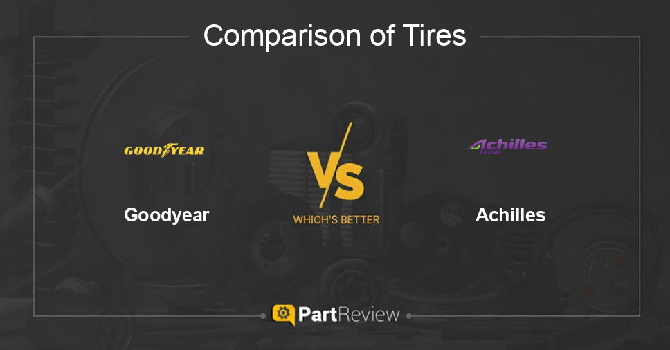 Comparison of tires Goodyear and Achilles
