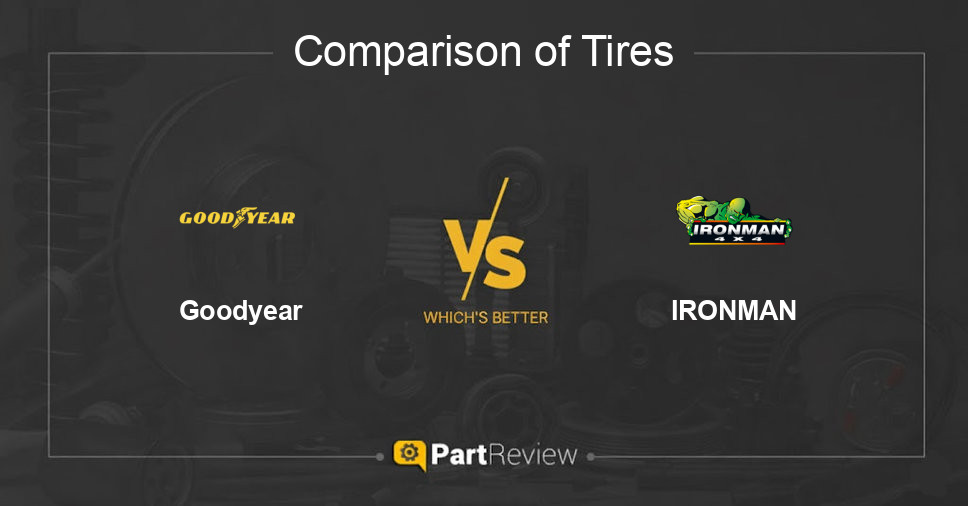Comparison of tires Goodyear and IRONMAN