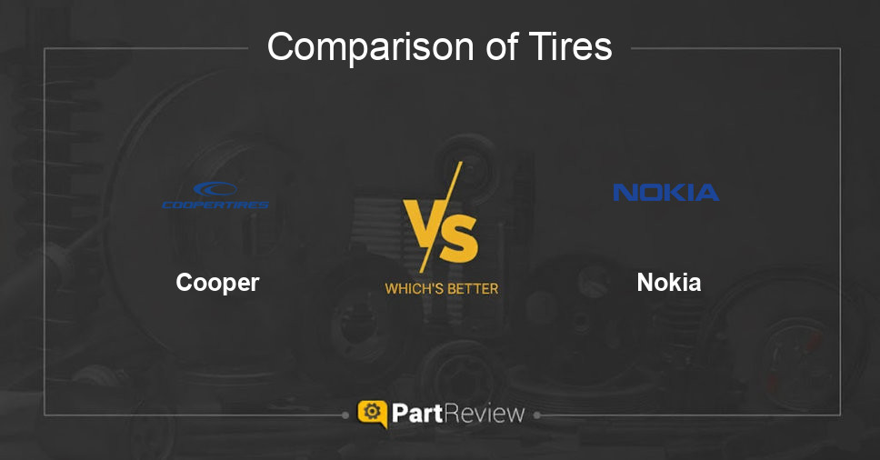 Comparison of tires Cooper and Nokia
