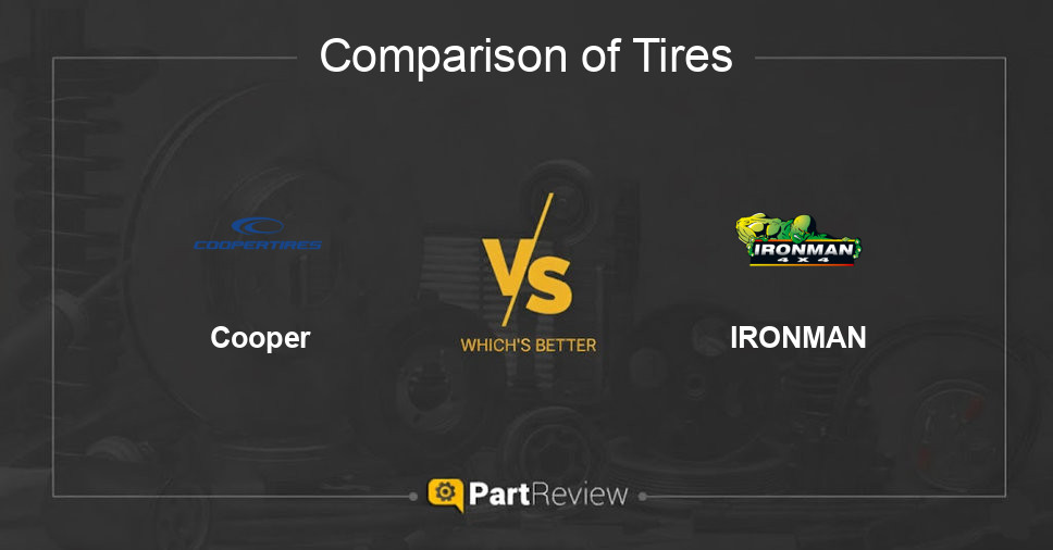 Comparison of tires Cooper and IRONMAN