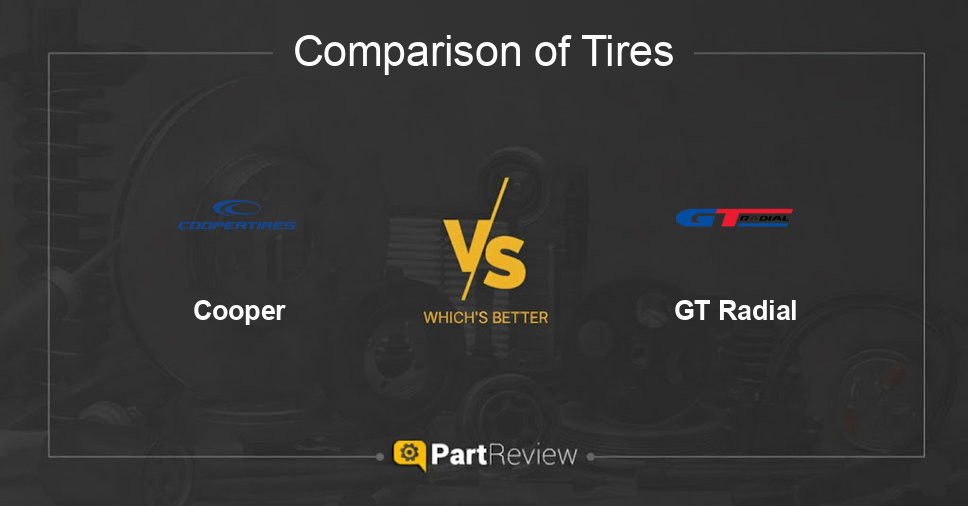 Comparison of tires Cooper and GT Radial