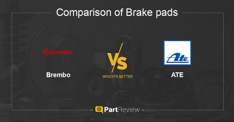 Comparison of brake pads Brembo and ATE