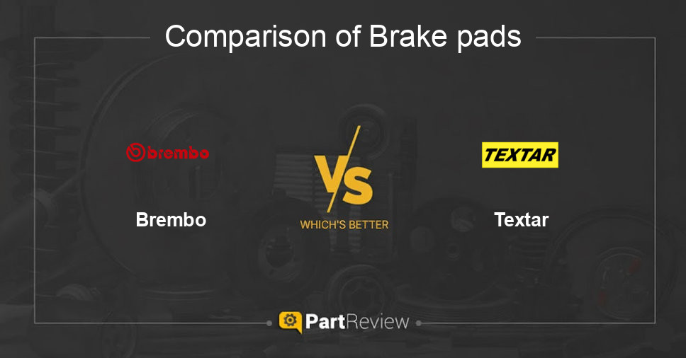 Comparison of brake pads Brembo and Textar