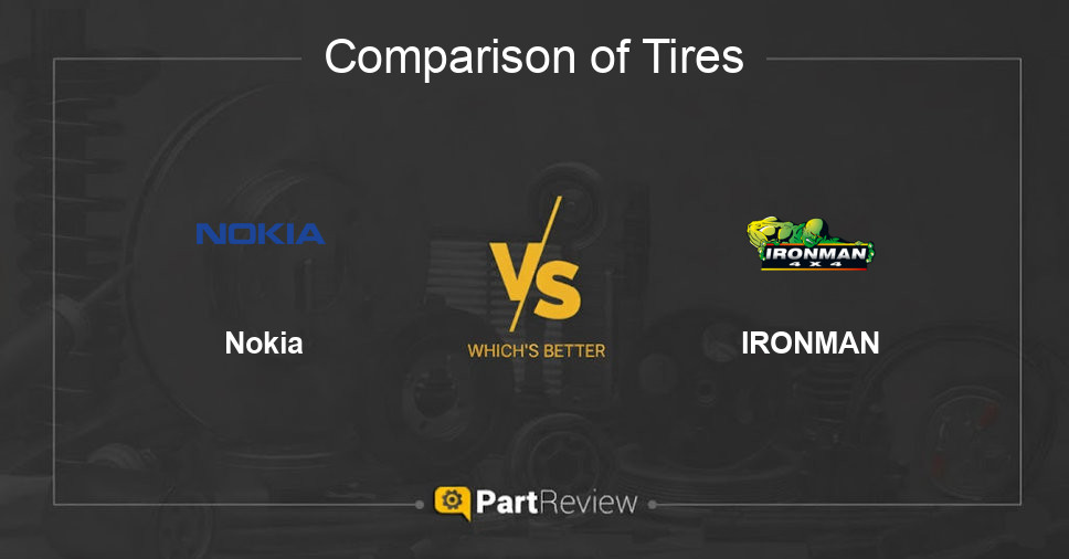 Comparison of tires Nokia and IRONMAN