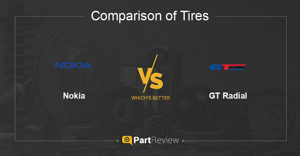 Comparison of tires Nokia and GT Radial