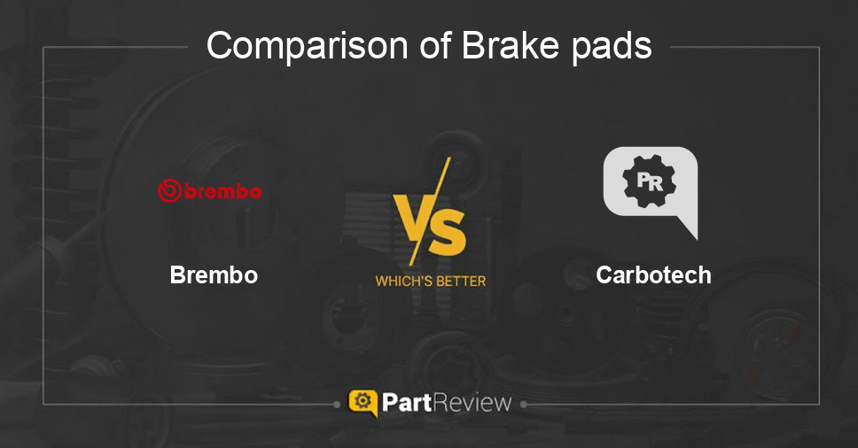 Comparison of brake pads Brembo and Carbotech