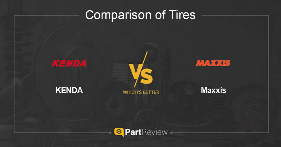 Comparison of tires KENDA and Maxxis
